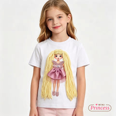Mini Princess 🎀 ustvarjalna majica za male modne stilistke